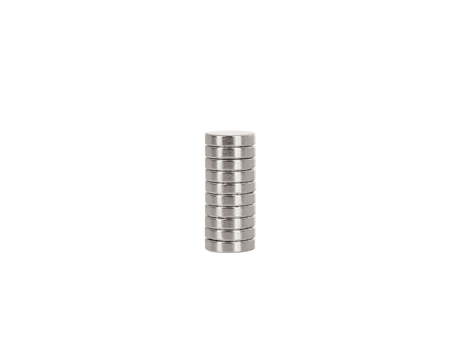 8 x 2 mm round neodymium magnets – Pack of 10