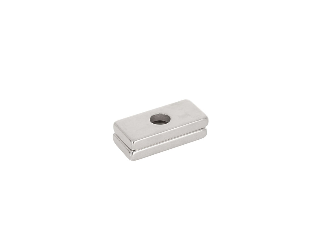 20 x 10 x 3 mm rectangular neodymium magnets with screw hole – Pack of 2