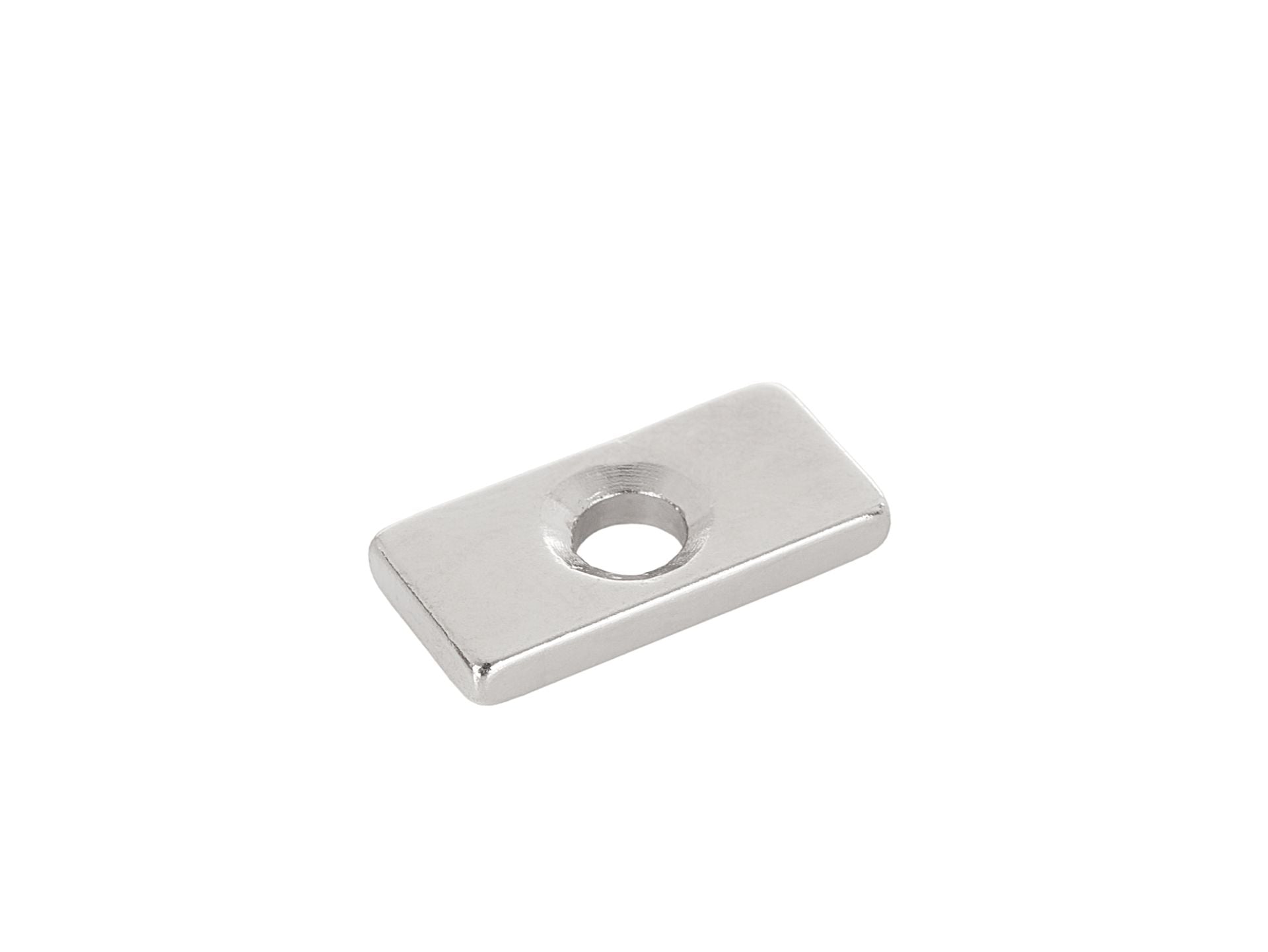 20 x 10 x 3 mm rectangular neodymium magnets with screw hole – Pack of 2