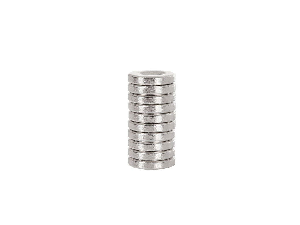 14 x 3 mm round neodymium magnets with screw hole – Pack of 10
