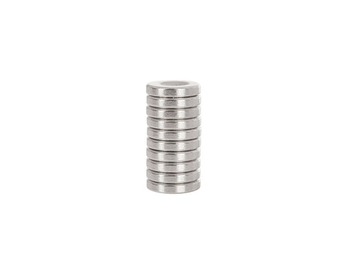 14 x 3 mm round neodymium magnets with screw hole – Pack of 10