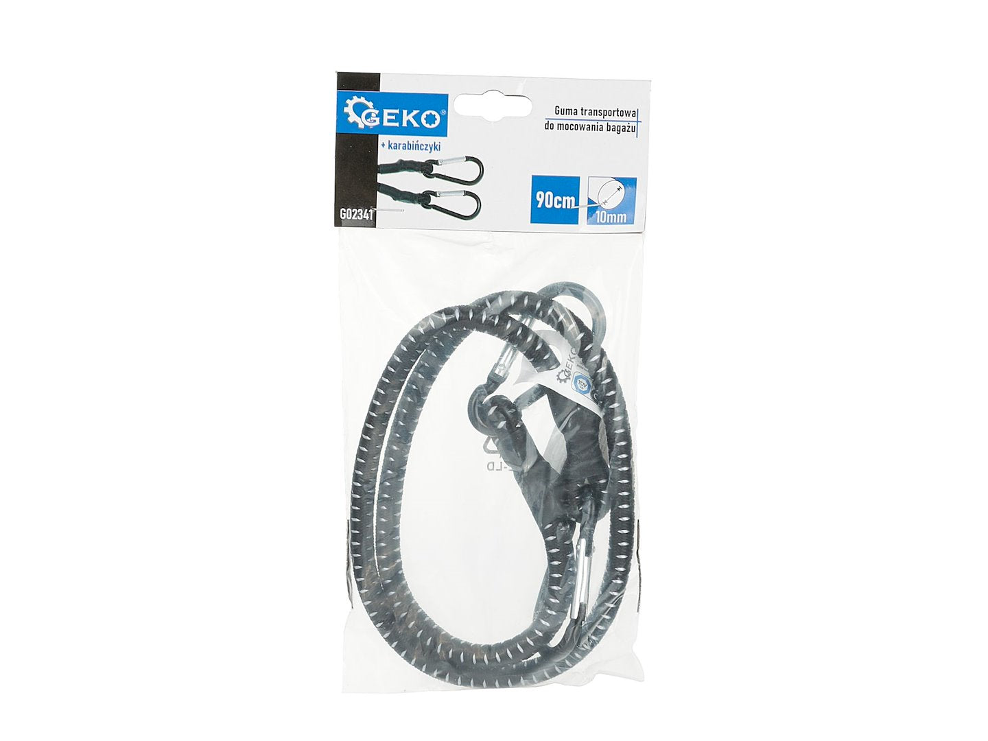 Bungee Cord with Carabiners 10 mm x 90 cm