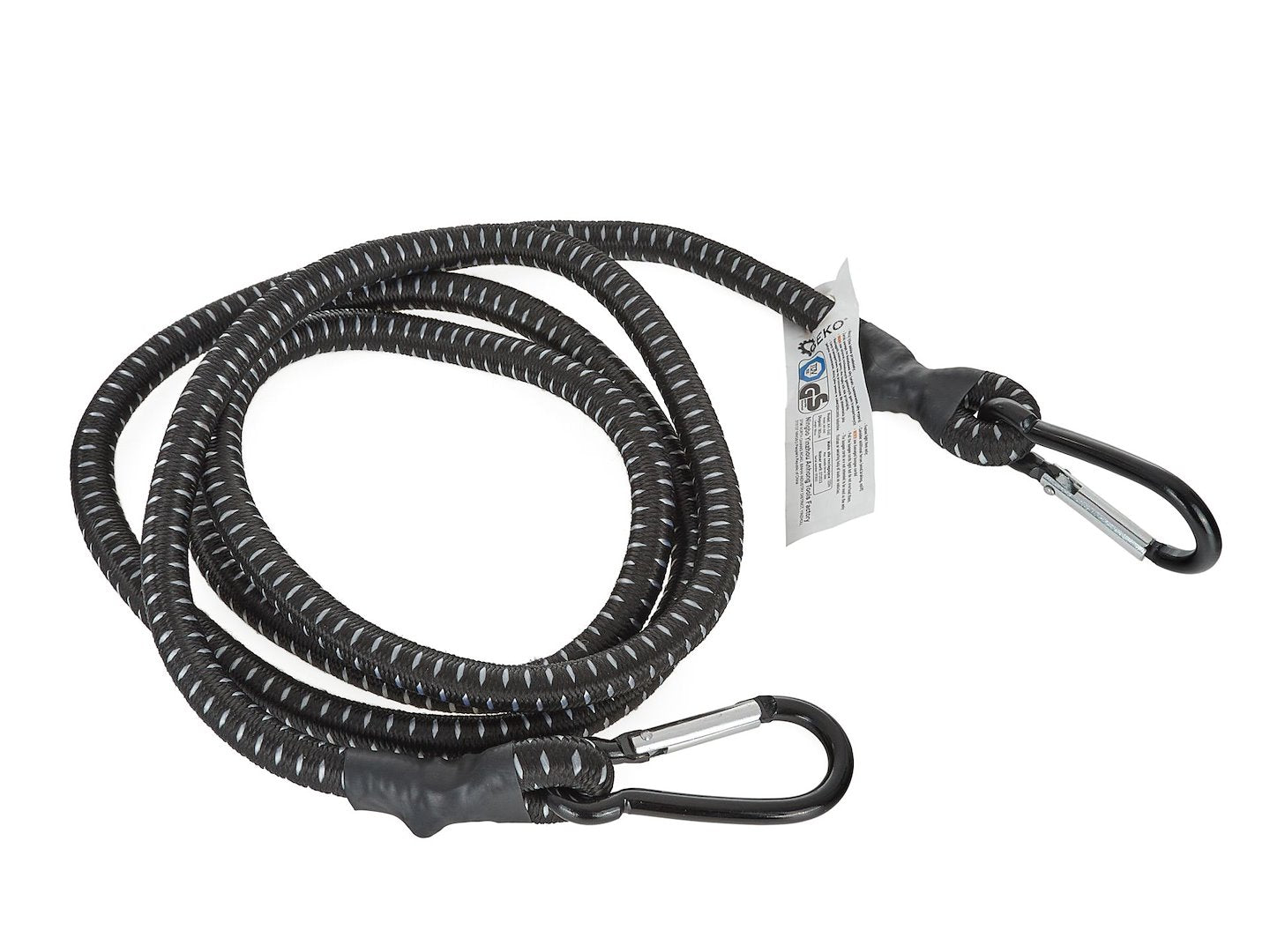 Bungee Cord with Carabiners, 10 mm x 180 cm