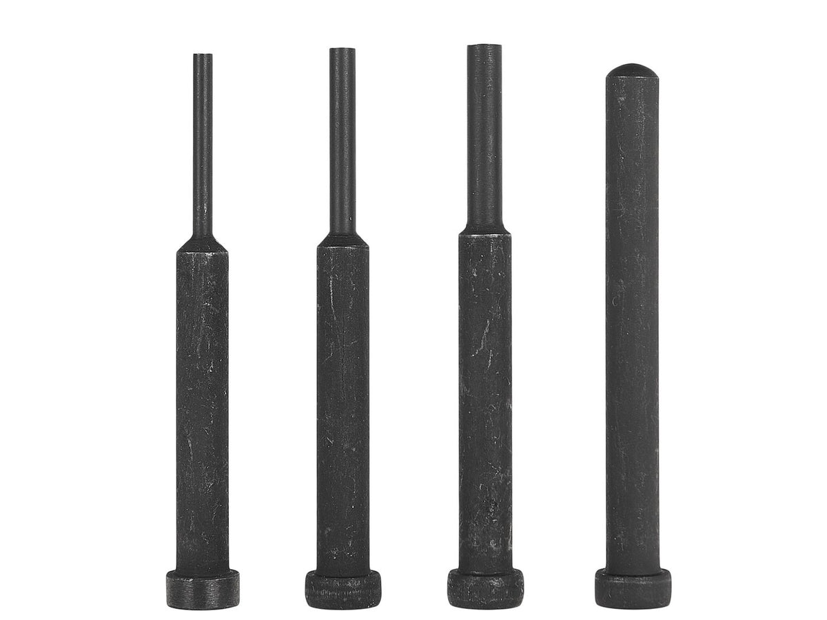 Set of riveting pins for crimping-riveting tool for motorcycle chains (50)
