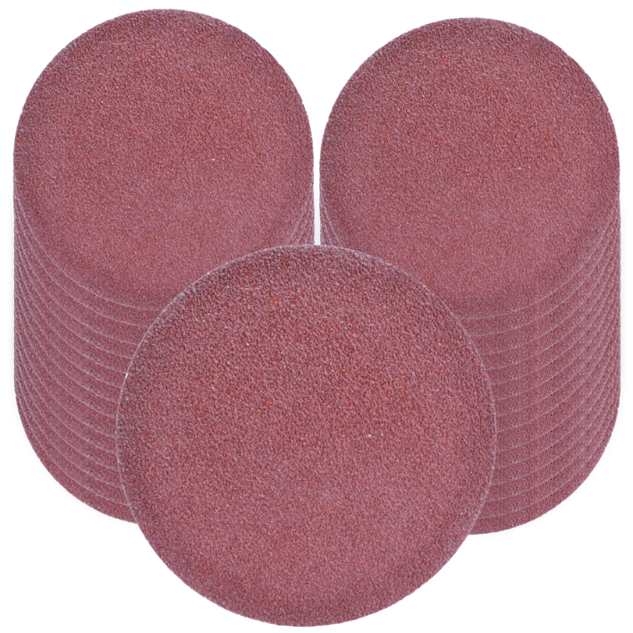 50x 125mm abrasiivketast, karedusega 36, isekleepuv Velcro (VC9) peal