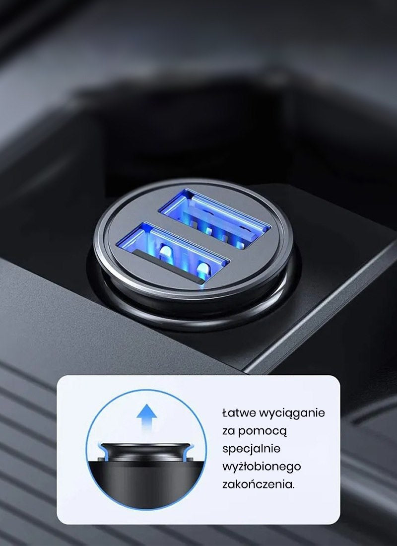 Mini Car Charger 24W 4.8A (Quick Charge)
