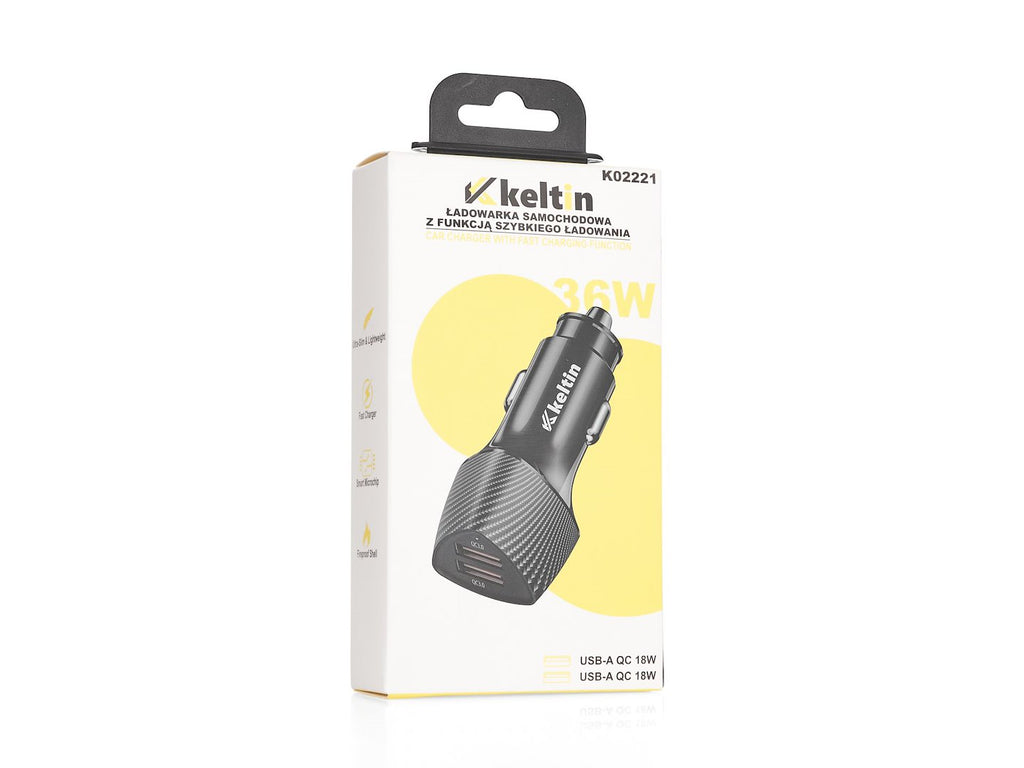 Car charger 36W 7.2A (QC3.0)