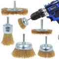 5-piece Wire Brush Drill Attachments Kit