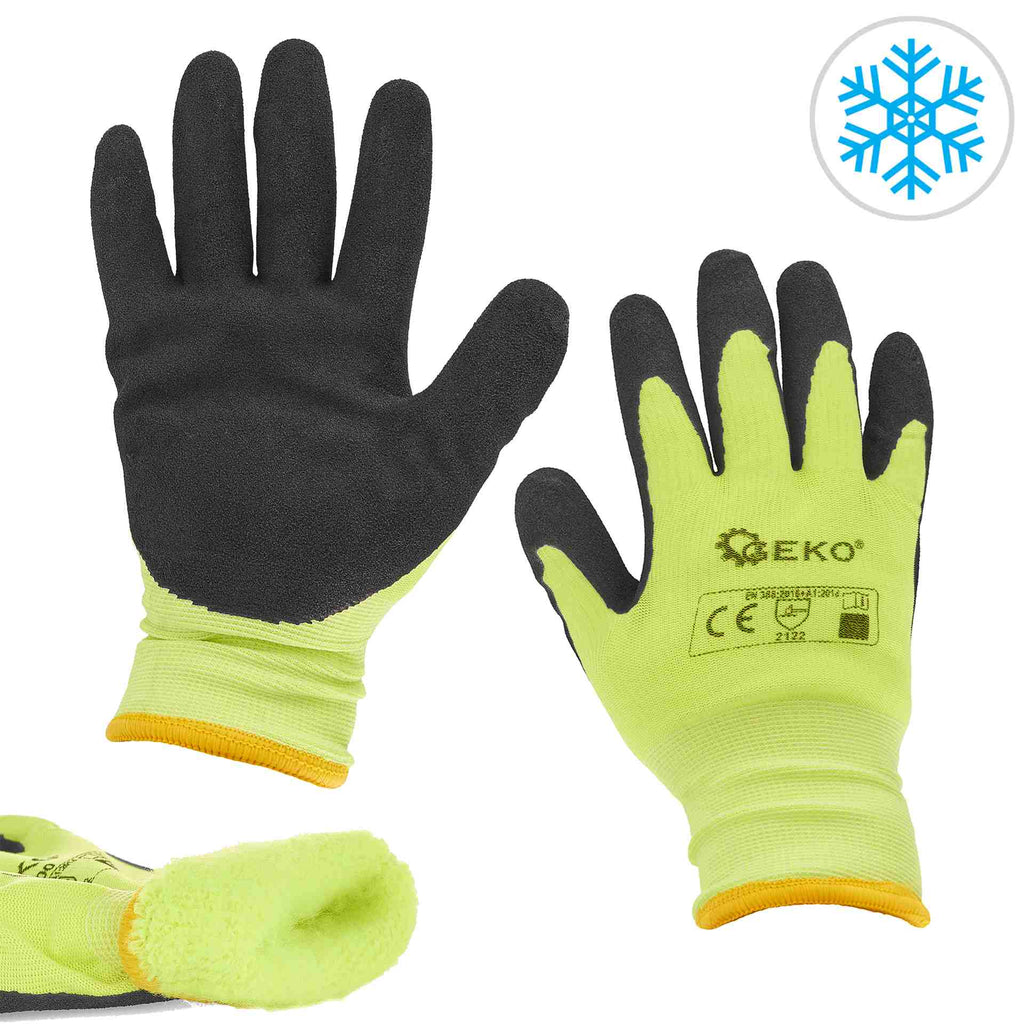 Thermal Fluorescent Work Gloves, Size 9 – Pack of 12