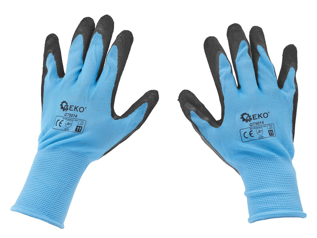 Coated Protective Gloves Size 11 – Blue – Pack of 12