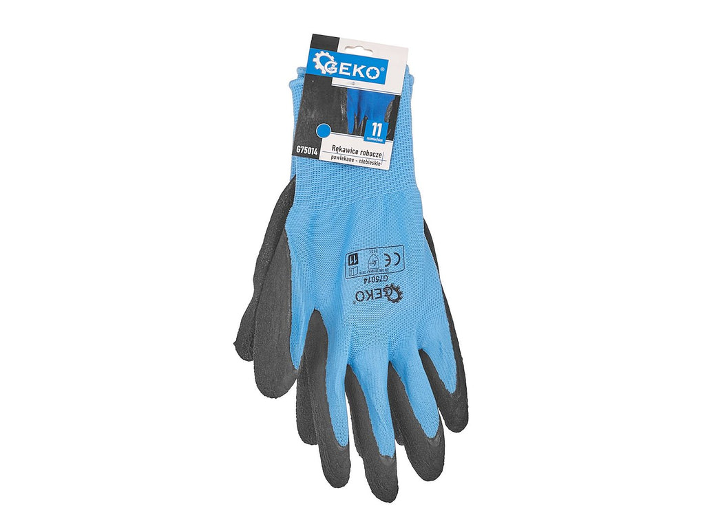 Coated Protective Gloves Size 11 – Blue – Pack of 12