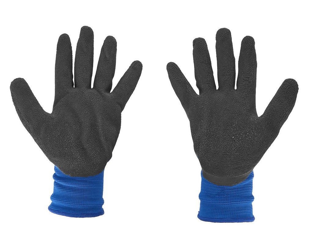 Coated protective gloves, size 12 – dark blue – Pack of 12