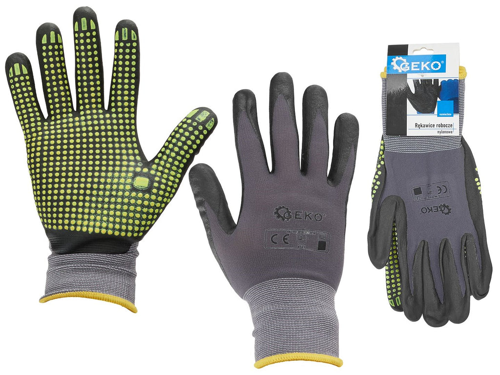 Nylon Work Gloves, Size 11 – Pack of 12