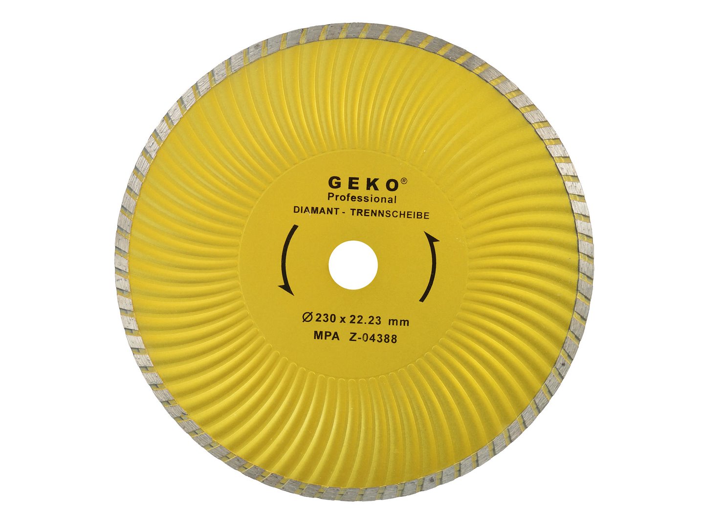GEKO Profi Continuous Turbo Plus Rim Diamond Blade 230 x 22.2 mm