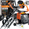Blacktools bensiinimootoriga pinnasepuur 5,8 hj kolme puurkruviga 12254