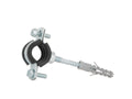 Metal pipe clamp with rubber 3/4" (26-30 mm)