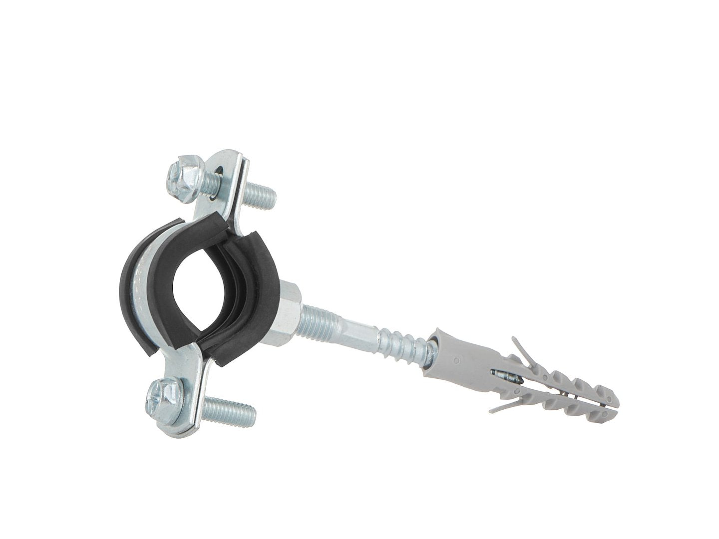 Metal pipe clamp with rubber 3/4" (26-30 mm)