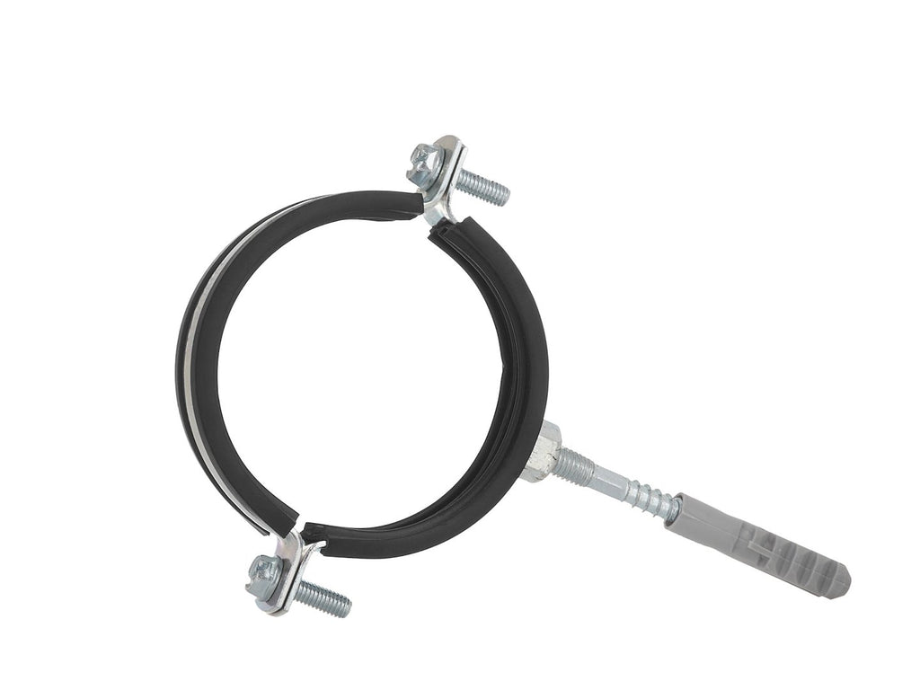 Metal pipe clamp with rubber 3" 87-92mm