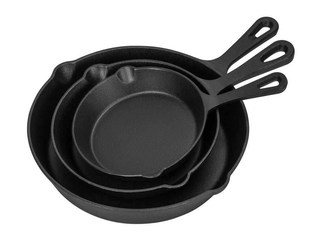 Set of 3 cast iron frying pans KD4416