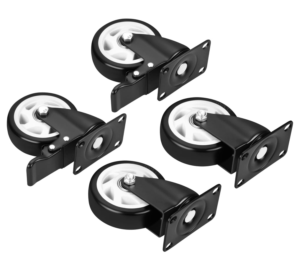 Set of 100mm swivel wheels 500kg 4pcs. KD3624