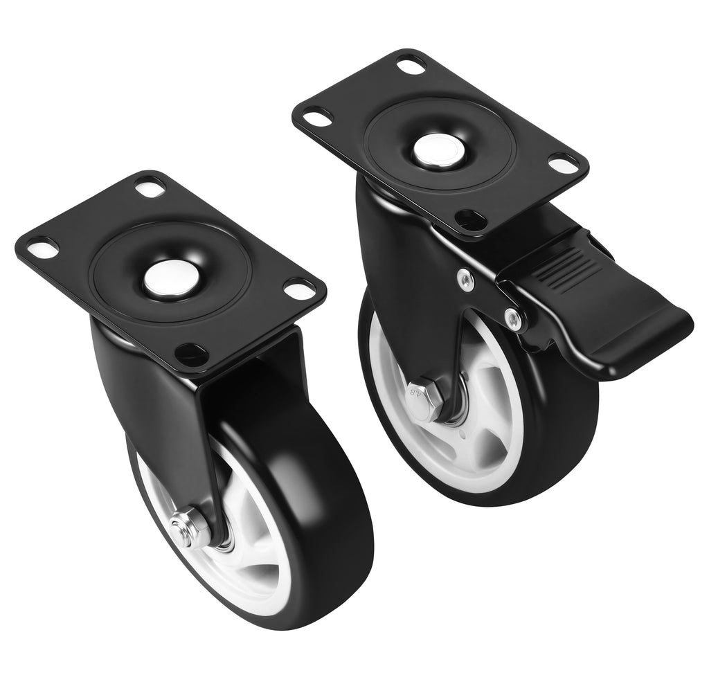 Set of 100mm swivel wheels 500kg 4pcs. KD3624