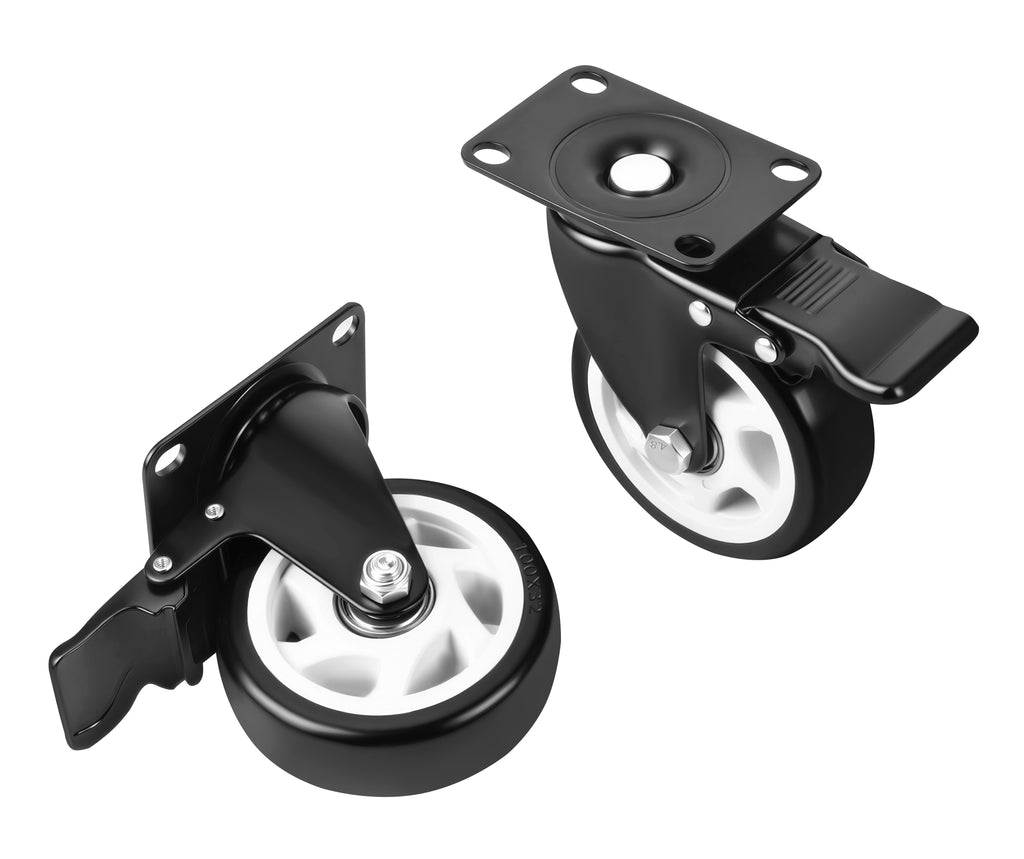 Set of 100mm swivel wheels 500kg 4pcs. KD3624