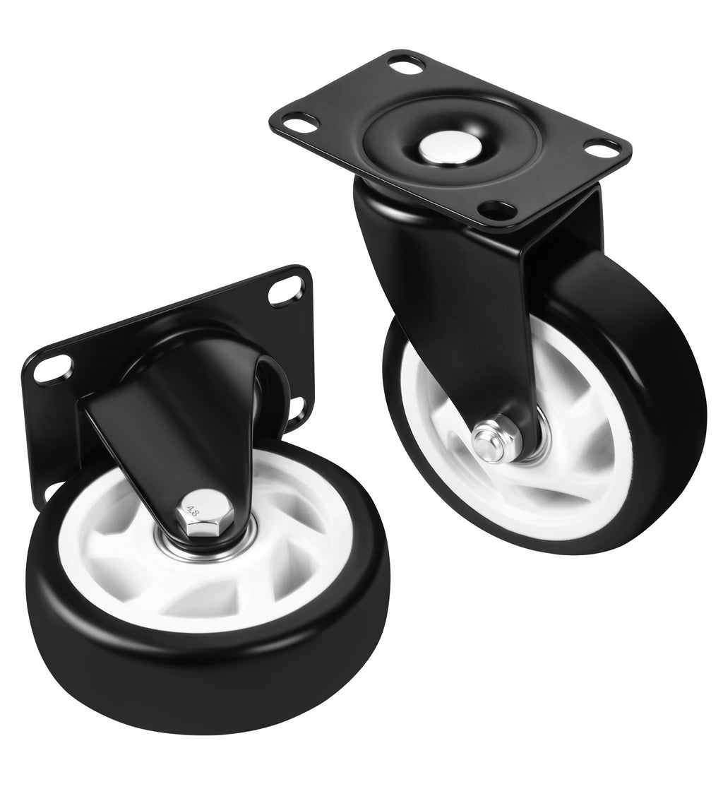Set of 100mm swivel wheels 500kg 4pcs. KD3624