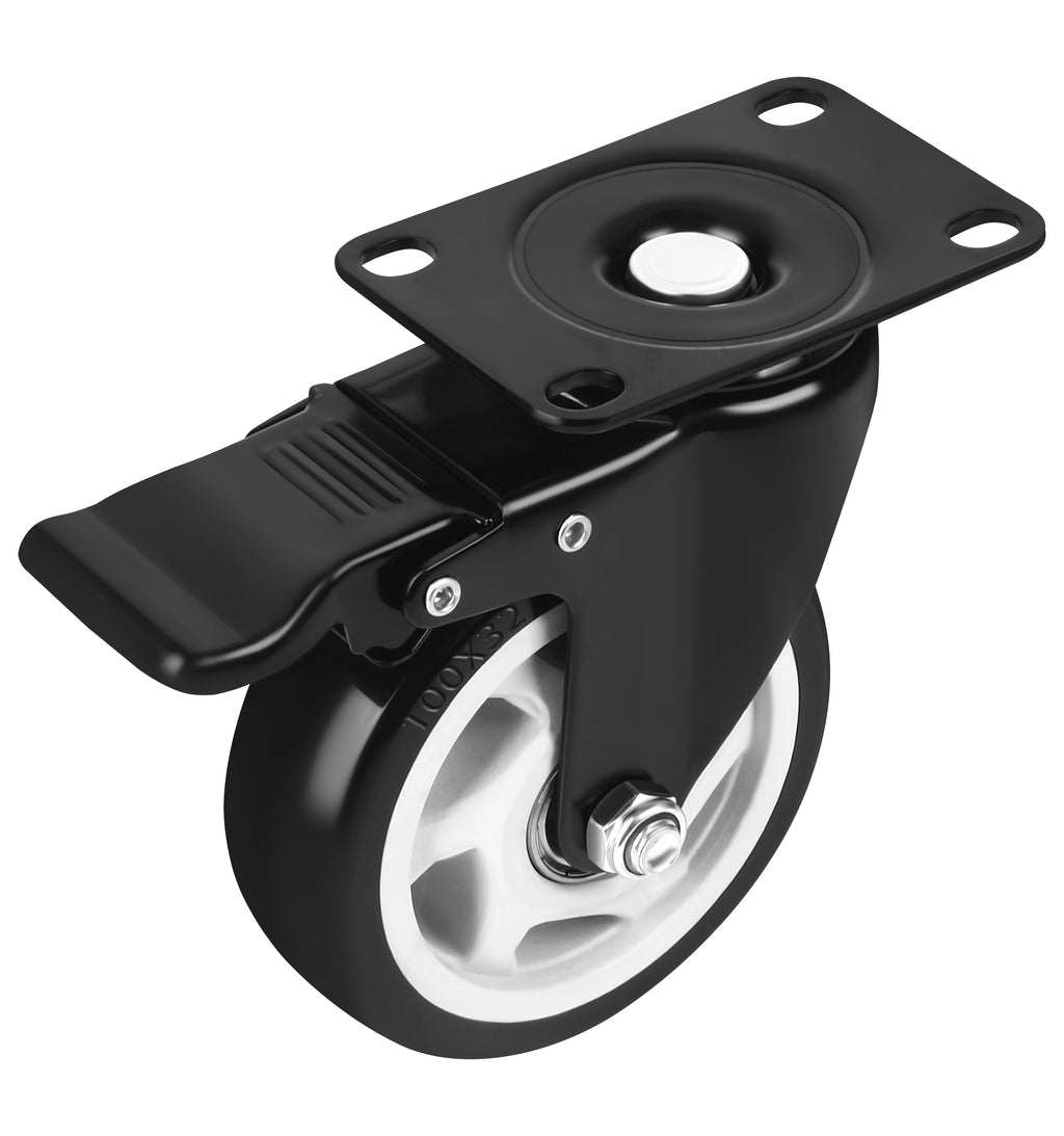 Set of 100mm swivel wheels 500kg 4pcs. KD3624
