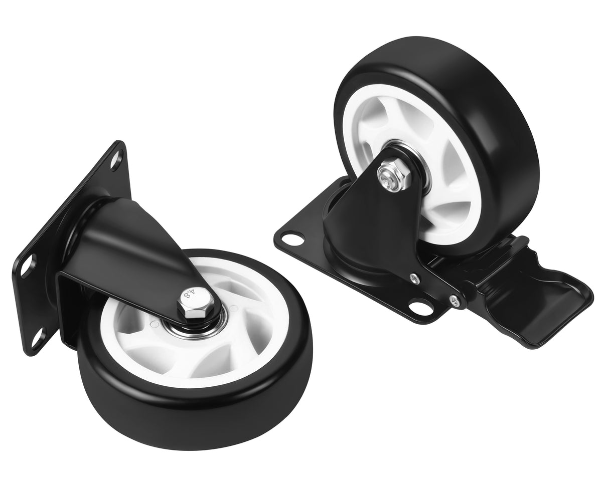 Set of 100mm swivel wheels 500kg 4pcs. KD3624