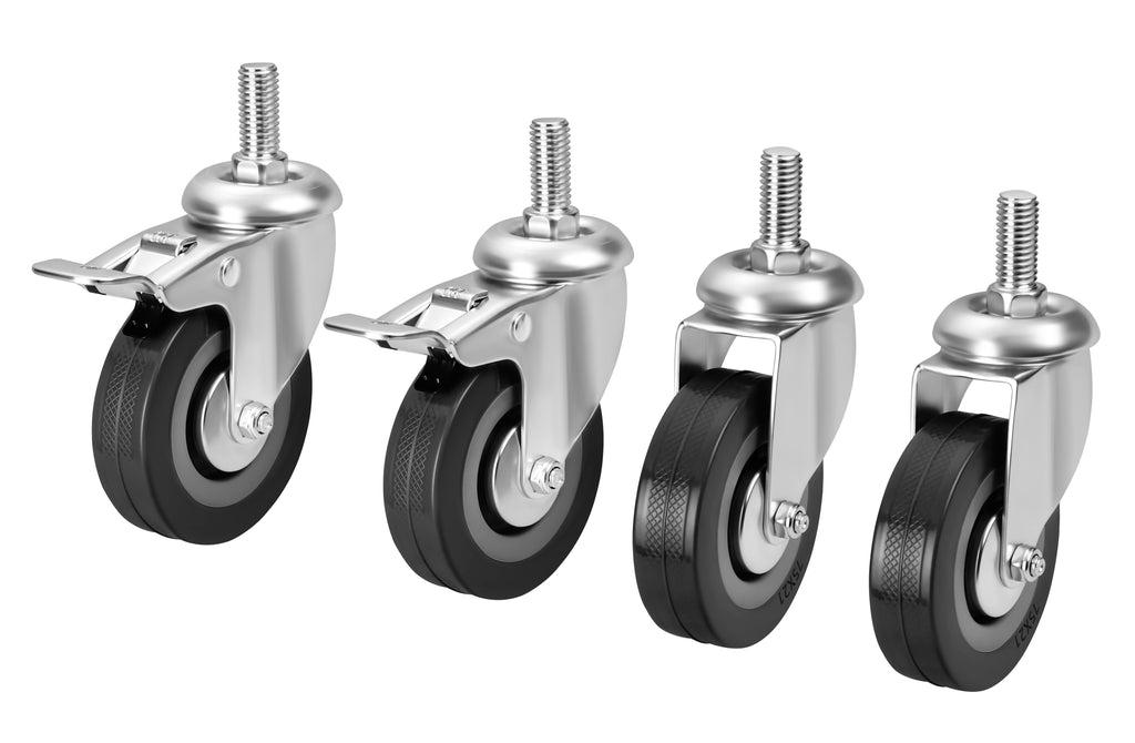 Set of 75mm swivel wheels 200kg 4pcs. KD3625