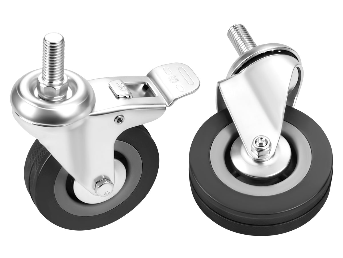 Set of 75mm swivel wheels 200kg 4pcs. KD3625