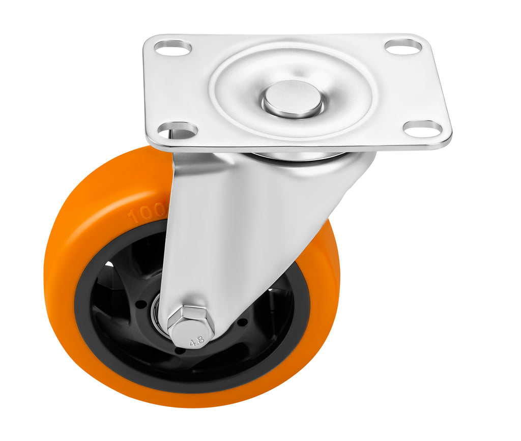 Set of 100mm swivel wheels 460kg 4pcs. KD3629