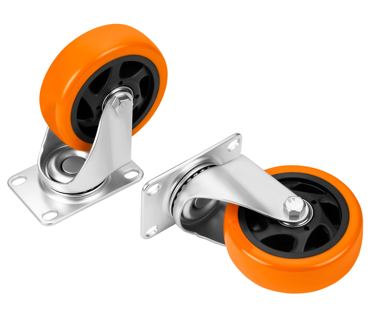 Set of 100mm swivel wheels 460kg 4pcs. KD3629