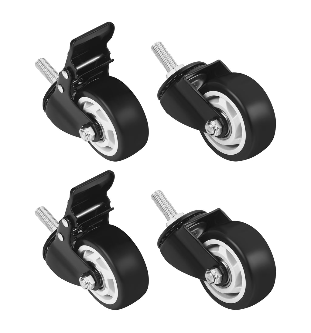 Set of 75mm swivel wheels 460kg 4pcs. KD3640