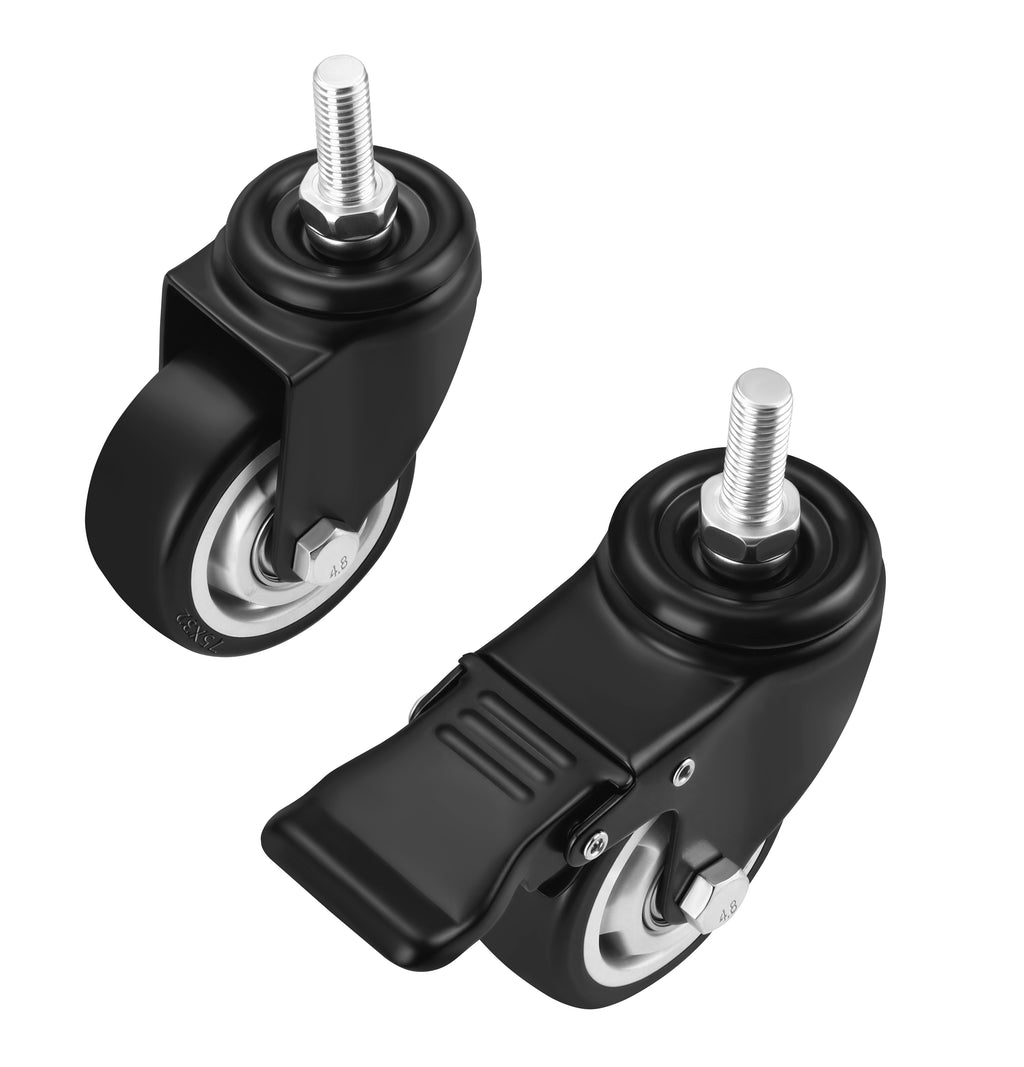Set of 75mm swivel wheels 460kg 4pcs. KD3640