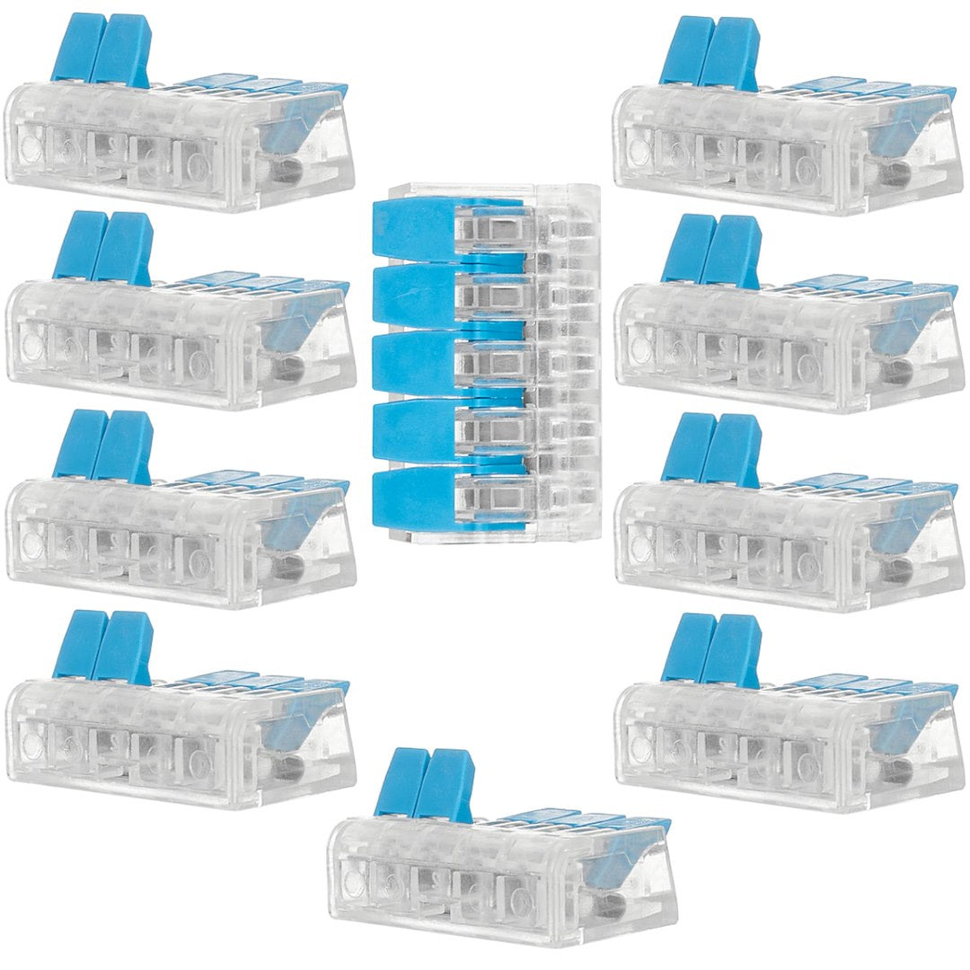 Quick electrical connector 5x0.2-4mm2 – Pack of 10