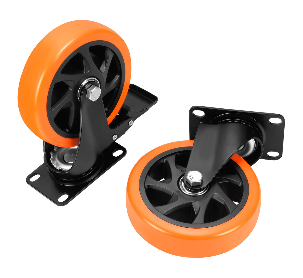 Set of 125mm swivel wheels 500kg 4pcs. KD3621