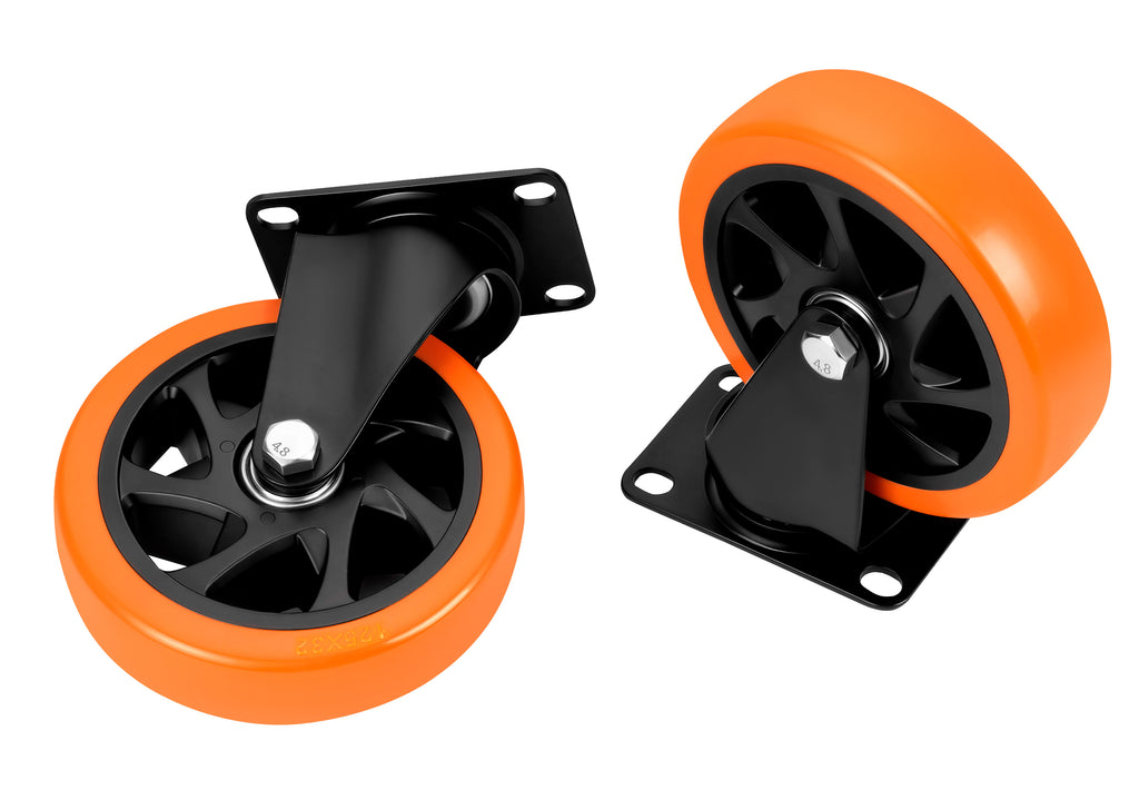Set of 125mm swivel wheels 500kg 4pcs. KD3621