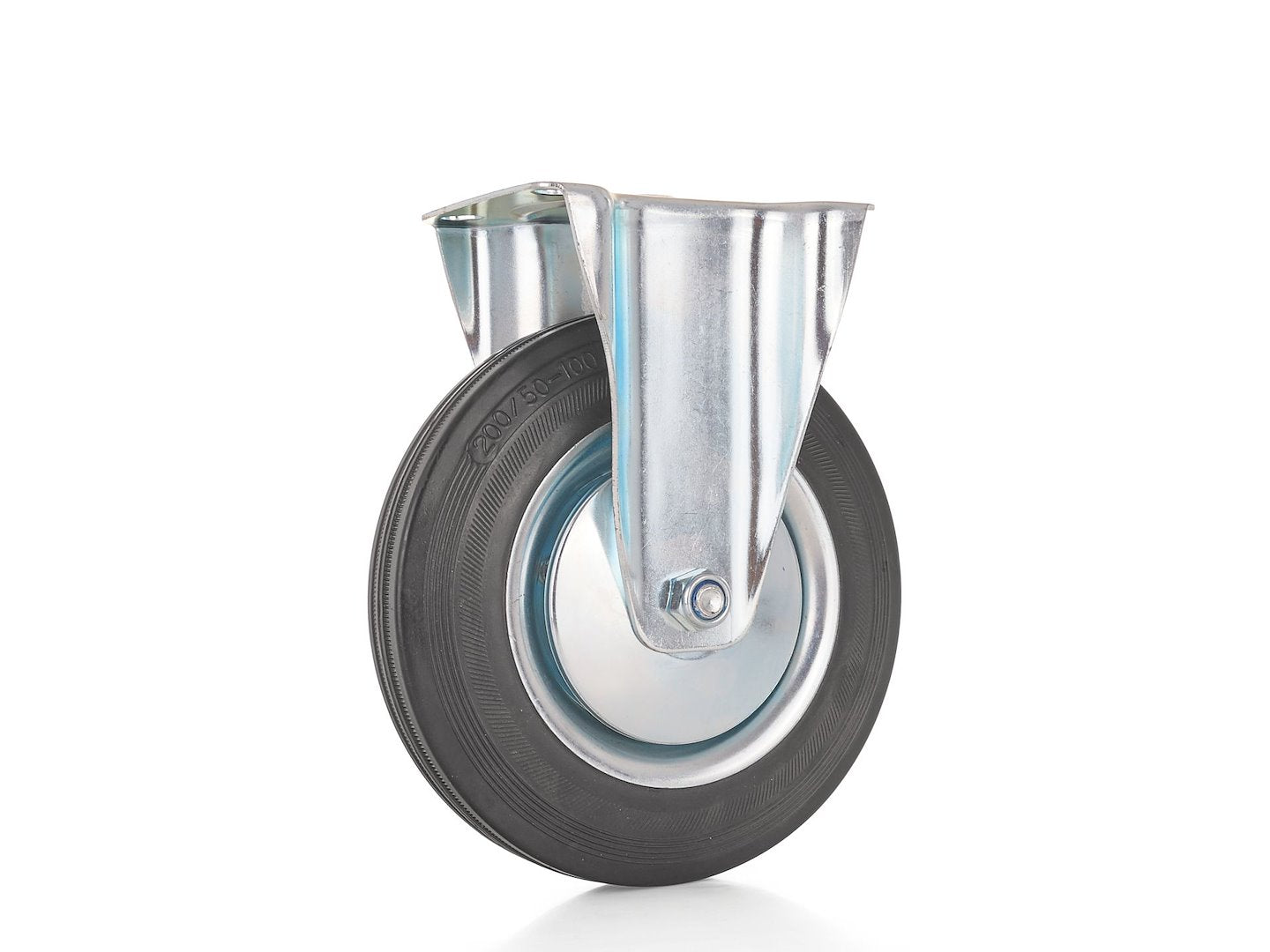 Fixed castor wheel 200 mm 200 kg