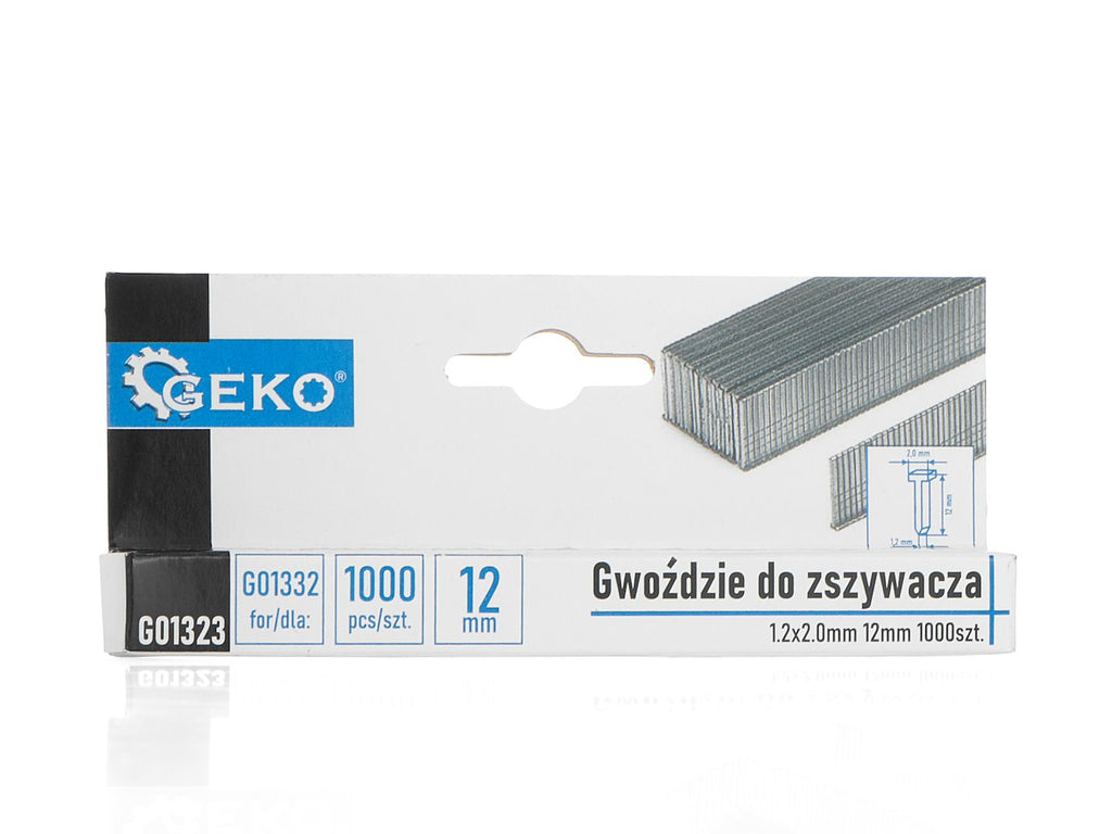 Brads 1.2 x 2.0 mm, 12 mm, 1000 pcs