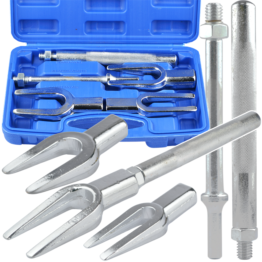 Tihvti ja roolivarda otsa eemaldamise kahvlid