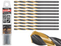 HSS 1.50 mm black & gold metal twist drill bit – Pack of 10