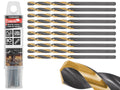 HSS 2.00 mm black & gold metal twist drill bit – Pack of 10