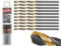 HSS 3.50 mm Black & Gold Metal Twist Drill Bit – Pack of 10