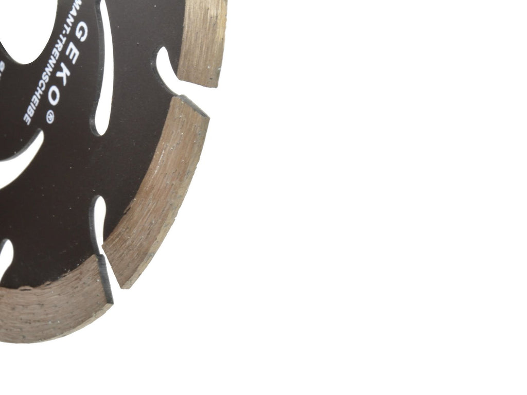 Segmented Diamond Blade, Black, 125 x 10 x 22.2 mm, GEKO