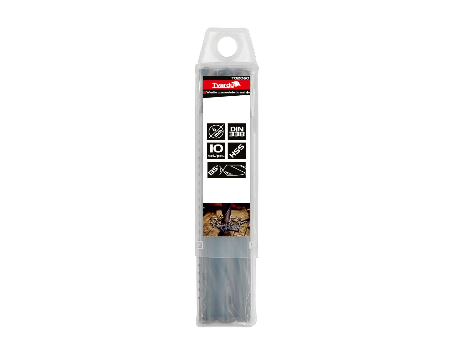 HSS 6.00 mm Black & Gold Metal Twist Drill Bit – Pack of 10