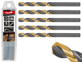 HSS 7.50 mm Black & Gold Metal Twist Drill Bit – Pack of 5