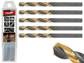 HSS 8.00 mm Black & Gold Metal Twist Drill Bit – Pack of 5