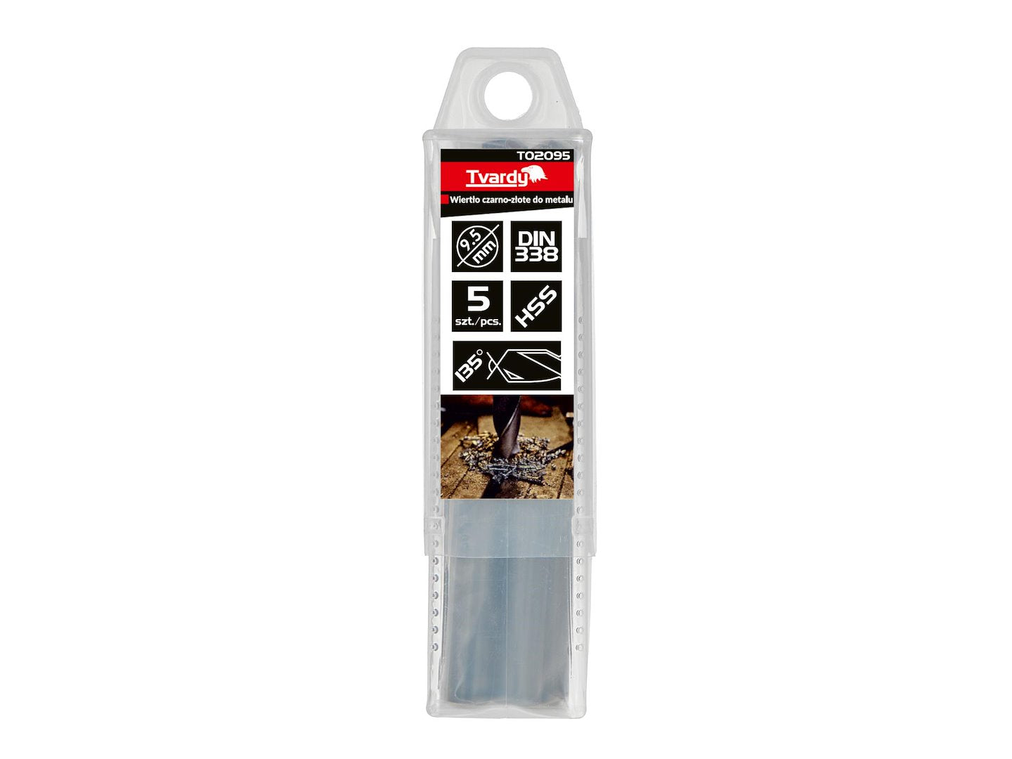 HSS 9.50 mm Black & Gold Metal Twist Drill Bit – Pack of 5