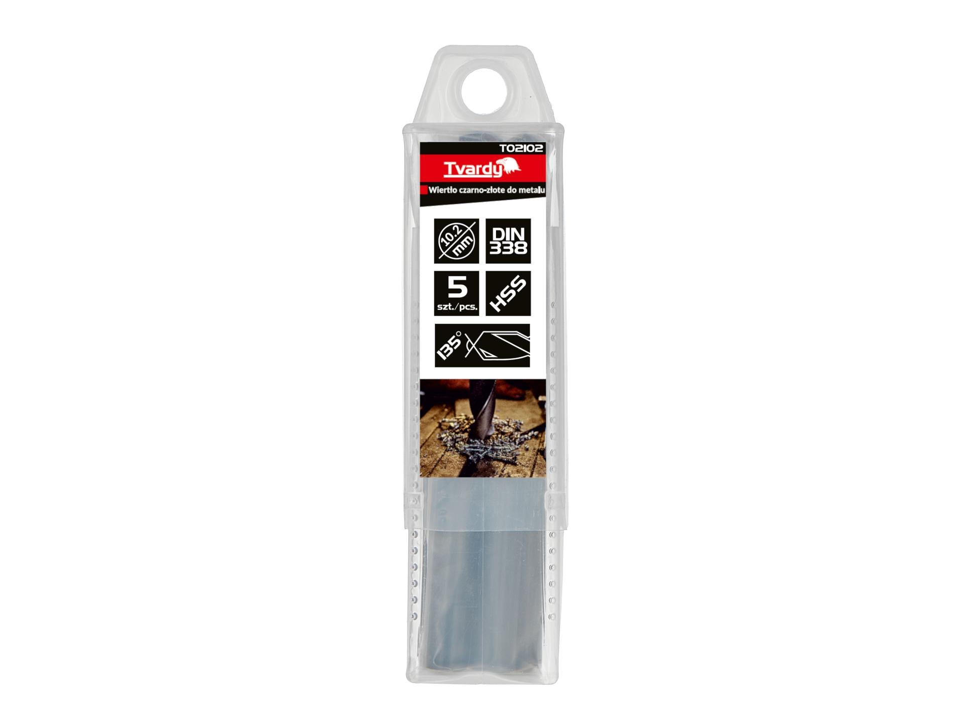 HSS 10.20 mm Black & Gold Metal Twist Drill Bit – Pack of 5